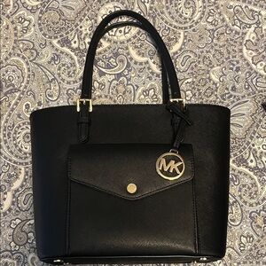 Michael Kors Black and Gold Tote